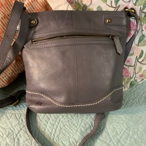 Born Gray Leather Crossbody Bag
